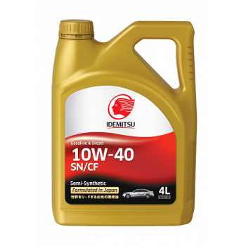 Масло моторное IDEMITSU Gasoline & Diesel Semi-Synthetic 10W-40 4 л. 30015045-746 Масло моторное IDEMITSU Gasoline & Diesel Semi-Synthetic 10W-40 4 л. 30015045-746