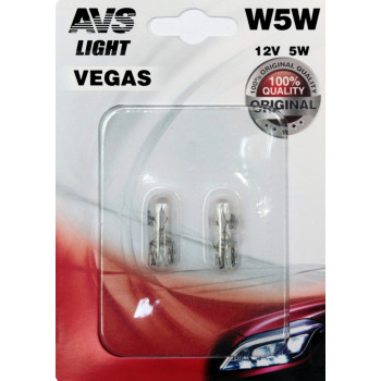 Лампа AVS Vegas в блистере 12V. W5W A78478S