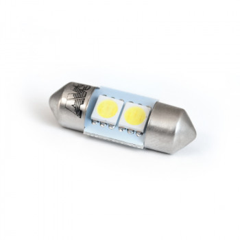 Светодиодная лампа T11 SV039 /белый/ (SV8,5) 2SMD 5050, 28 мм, блистер 2 шт 