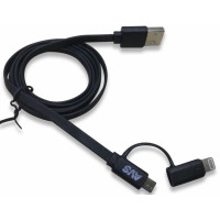 Кабель для зарядки iphone 5, 6, 7 +micro USB (1м) AVS MIP-563 A78610S