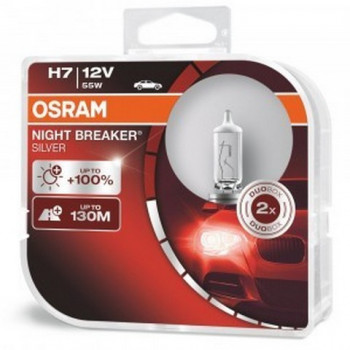 Лампа галогенная Osram H7 Night Breaker Silver - 64210NBS-HCB
