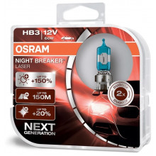 Галогенная лампа OSRAM Night Breaker Laser +150% HB3 12V 60W P20d 9005NL-HCB