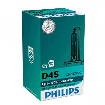 Ксеноновая лампа Philips D4S Xenon X-treme Vision gen2 150% 42402XV2C1