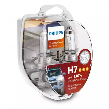 Лампа PHILIPS X-tremeVision G-force H7 12V 55W 12972XVGS2