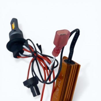 Ходовые огни + поворотник LED лампы VIPER 7440 12SMD CREE White+Yellow