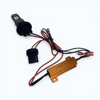 Ходовые огни + поворотник LED лампы VIPER 7440 12SMD CREE White+Yellow