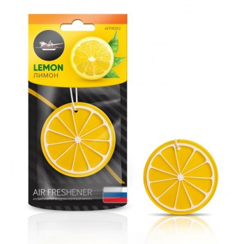 Ароматизатор подвесной AIRLINE пластик "Сочный фрукт" лимон AFFR092