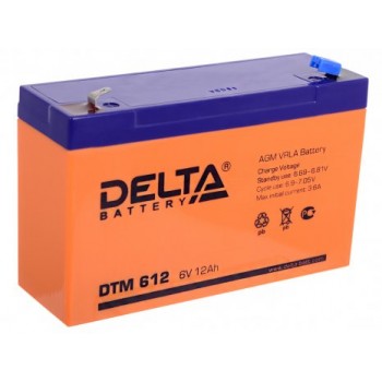 Аккумуляторная батарея Delta DTM 612 6В, 12Ач