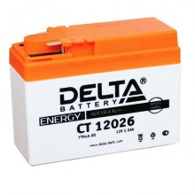 Аккумуляторная батарея Delta CT 12026 YTR4A-BS 12В, 2.5Ач