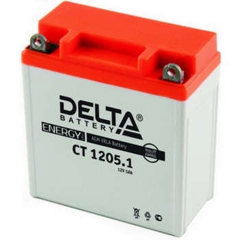 Аккумуляторная батарея Delta 5 А/ч 12В CT1205.1  Полярность: обратная (-  +)