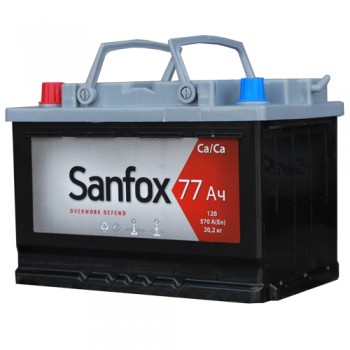 Аккумулятор SanFox 6СТ-77 R+ о. п. 600А