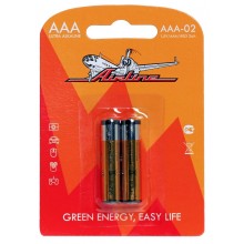 Батарейки LR03/AAA щелочные 2 шт AAA-02 