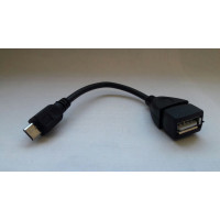 Провод-переходник "Мама USB to microUSB" длина 10см