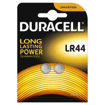 Батарейки DURACELL LR44 алкалиновые 1.5V 2 шт. 81488664