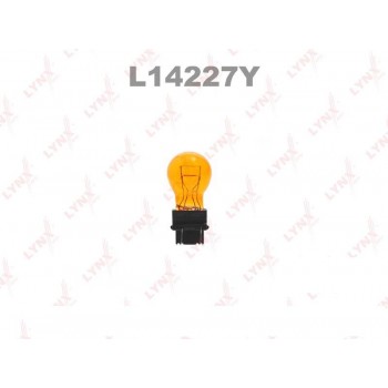Лампа LYNXauto Amber P27/7 12V W2,5X16Q L14227Y