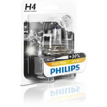 Лампа галогенная Philips H4 (60/55W) P43t-38 Premium Moto 12V 12342PR BW