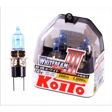 Лампа галоген высокотемпературная Koito Whitebeam H3c 12V 55W (100W) комплект 2 шт. P0753W