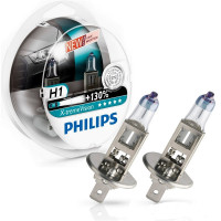 Лампа PHILIPS X-treme Vision H1 12V 55W 2шт. 12258XV+S2