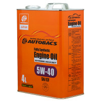 Масло моторное AUTOBACS Fully Synthetic 5W-40 SN/CF  4л.