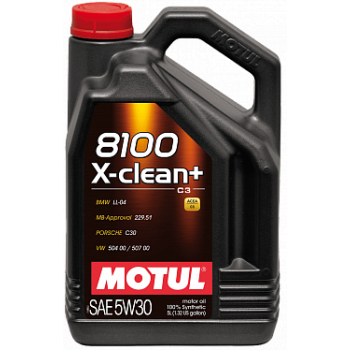 Моторное масло MOTUL 8100 X-clean+ 5W-30 5 л 106377