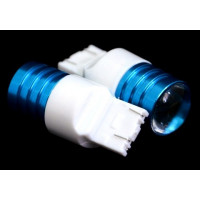 Светодиодная лампа T20 7443 W21-5W 12V 3w синий