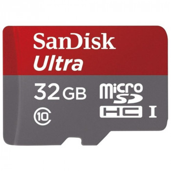 Карта microSDHC 32GB SanDisk Ultra class 10 UHS-I 80 MBs
