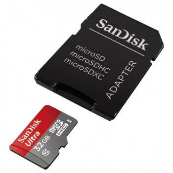 Карта microSDHC 32GB SanDisk Ultra class 10 UHS-I 80 MBs